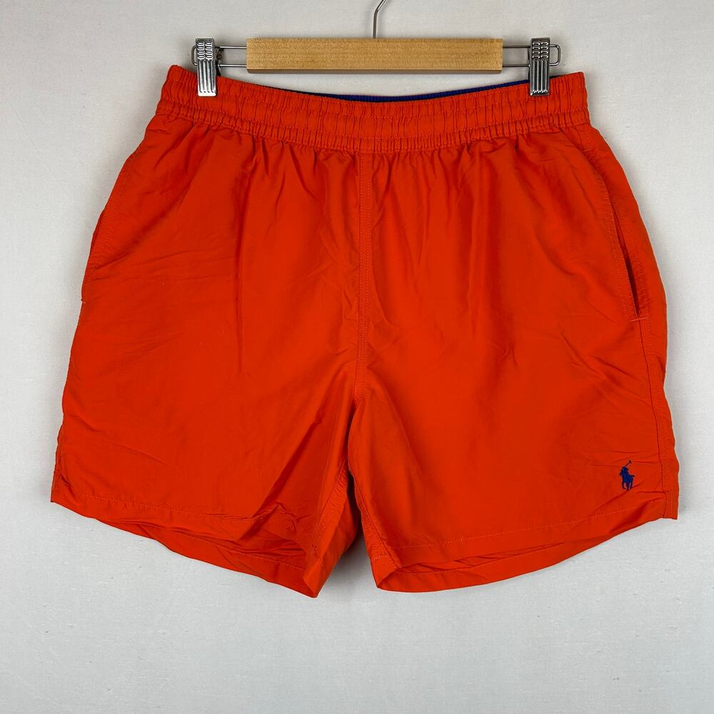 Polo Ralph Lauren Traveller Vintage Orange Nylon Swim Trunks Men's Size L